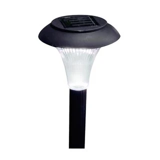 Solar Powered Black Post Lights - White 8pk 4 Solar Powered Black Post Lights - White 8pk - Image 2