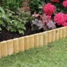 B&M Fixed Log Roll Edging 15 X 100cm