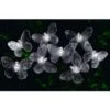 B&M 24 Solar LED Butterfly String Lights - White 1 B&M 24 Solar LED Butterfly String Lights - White -Garden Furniture 306895 solar powered 24 led string lights butterfly white1