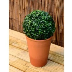 Solar Powered Topiary Ball - White LED 28cm 7 Solar Powered Topiary Ball - White LED 28cm -Garden Furniture 3069331 hanging topiary night edit1