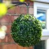 Solar Powered Topiary Ball - White LED 28cm 2 Solar Powered Topiary Ball - White LED 28cm -Garden Furniture 3069331 hanging topiary night11
