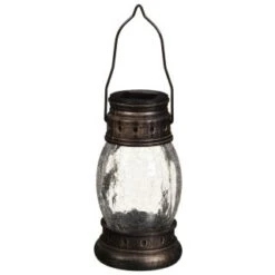 B&M Mining Lantern With Crackle Ball -Garden Furniture 306957 miners lantern with crackle ball bronze1
