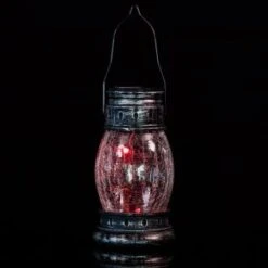 B&M Mining Lantern With Crackle Ball -Garden Furniture 306957 miners lantern with crackle ball pewter light on1