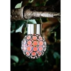 Dallas Hanging Solar Light 9 Dallas Hanging Solar Light -Garden Furniture 318923 Dallas Light RED Edit