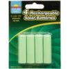 B&M Rechargeable Solar Batteries 4pk 2 B&M Rechargeable Solar Batteries 4pk -Garden Furniture 318944 4 rechargeable solar batteries1