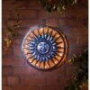 Solar Powered Metal Sun Wall Art 2 Solar Powered Metal Sun Wall Art -Garden Furniture 319213 solar wall art1