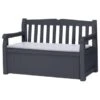 B&M Keter Eden 2-in-1 Bench Storage Set 2 B&M Keter Eden 2-in-1 Bench Storage Set -Garden Furniture 320978 keter eden 2in1 bench storage set