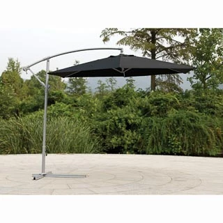 Deluxe Hanging Parasol 3m - Black 3 Deluxe Hanging Parasol 3m - Black