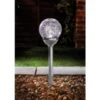 B&M Vegas XL Crackle Ball Post Lights 4pk - Chrome 2 B&M Vegas XL Crackle Ball Post Lights 4pk - Chrome -Garden Furniture 331186 signaturesolar 5 vegas crackle ball stake lights 2017 silver1