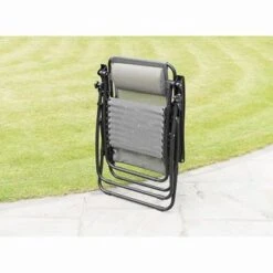 B&M Dakota Zero Gravity Relaxers - Grey 2pk 9 B&M Dakota Zero Gravity Relaxers - Grey 2pk -Garden Furniture 331325 2 zero gravity relaxers grey 3