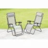 B&M Dakota Zero Gravity Relaxers - Grey 2pk 1 B&M Dakota Zero Gravity Relaxers - Grey 2pk -Garden Furniture 331325 2 zero gravity relaxers grey 4