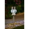 Crystal Top Glass Solar Post Light 4pk 1 Crystal Top Glass Solar Post Light 4pk -Garden Furniture 341965 4pk crystal top post light white solar1
