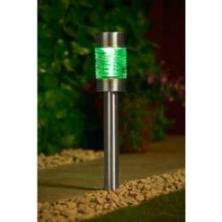 B&M Sicily XL Solar Post Lights 3pk -Garden Furniture 341969 sicily 3pk xl post lights green1