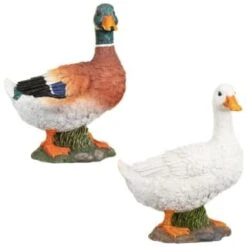 B&M Resin Duck Garden Ornament - White 7 B&M Resin Duck Garden Ornament - White -Garden Furniture 342055 resin duck ornament group