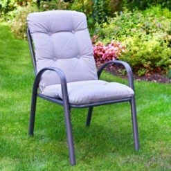 Madison Premium 8pc Patio Set 9 Madison Premium 8pc Patio Set -Garden Furniture 353309 madison grey padded 8pc patio set