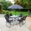 Milano Patio Set 8pc 1 Milano Patio Set 8pc -Garden Furniture 353311 milano basic 8pc garden patio set 6 seats