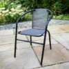 Dakota Stacking Bistro Chair 1 Dakota Stacking Bistro Chair -Garden Furniture 353323 lisbon texteline stacking bistro chair