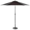Crank Handle Parasol 2.7m - Black 2 Crank Handle Parasol 2.7m - Black -Garden Furniture 353335 crank tilt handle parasol 2 7m black