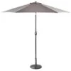 Crank Handle Parasol 2.7m - Grey 1 Crank Handle Parasol 2.7m - Grey -Garden Furniture 353337 crank tilt handle parasol 2 7m grey