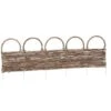 Deluxe Rattan Border Fence 92 X 28cm 1 Deluxe Rattan Border Fence 92 X 28cm -Garden Furniture 353567 wicker fence 92x28cm1