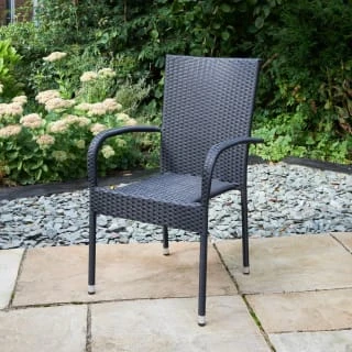 Bali Rattan Effect Stacking Chair 3 Bali Rattan Effect Stacking Chair