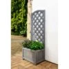 B&M Lattice Wooden Planter Grey - 118cm 2 B&M Lattice Wooden Planter Grey - 118cm -Garden Furniture 366504 lattice wooden planter grey 120cm