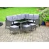 Sorrento Large Dining Rattan Effect Corner Set 2 Sorrento Large Dining Rattan Effect Corner Set -Garden Furniture 366649 sorrento large dining set rattan effect1