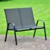 Vancouver Stacking Bench - Black 1 Vancouver Stacking Bench - Black -Garden Furniture 366699 vancouver black stacking bench1