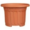 B&M Terracotta Round Planter 45cm -Garden Furniture 369861 round pot planter 45cm terracotta