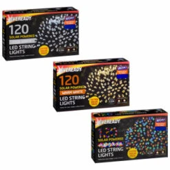 Eveready Solar Powered LED String Lights 120pk - Multicolour 7 Eveready Solar Powered LED String Lights 120pk - Multicolour -Garden Furniture 379216 379217 379218 120pk eveready led string lights main 2