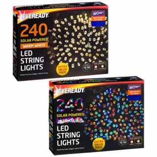 Eveready Solar Powered LED String Lights 240pk - Multicolour 5 Eveready Solar Powered LED String Lights 240pk - Multicolour - Image 3