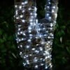 Solar Powered Micro LED Lights 200pk - Cool White -Garden Furniture 379228 200 solar powered micro led string lights cool white