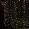 Solar Powered LED Curtain 180cm - 266 Cool White Lights 1 Solar Powered LED Curtain 180cm - 266 Cool White Lights -Garden Furniture 379242 180cm x 180cm solar powered led curtain 266 cool white leds