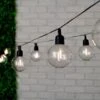 Edison Style Light Bulb String Lights 10pk 1 Edison Style Light Bulb String Lights 10pk -Garden Furniture 379264 botanical garden 10 solar powered xl bulb string lights warm white led
