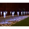 Solar Powered Stainless Steel Post Lights - Cool White 15pk 2 Solar Powered Stainless Steel Post Lights - Cool White 15pk -Garden Furniture 379320 15pk solar powered stainless steel post lights cool white led