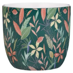 B&M Superbloom Sun Ceramic Plant Pots 3pk - Floral 12 B&M Superbloom Sun Ceramic Plant Pots 3pk - Floral -Garden Furniture 379332 3pk island paradise ceramic plant pots green 2