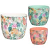 B&M Superbloom Sun Ceramic Plant Pots 3pk - Floral 2 B&M Superbloom Sun Ceramic Plant Pots 3pk - Floral -Garden Furniture 379332 3pk superbloom ceramic plant pots floral