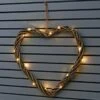 Solar Powered Wicker Heart - White LED 2 Solar Powered Wicker Heart - White LED -Garden Furniture 379337 scandi coast solar powered 45cm wicker heart 20 warm white led