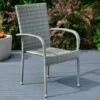Sorrento Rattan Effect Stacking Chair 1 Sorrento Rattan Effect Stacking Chair -Garden Furniture 379350 sorrento rattan effect stacking chair