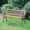 B&M Verona Wooden Garden Bench -Garden Furniture 379386 verona woodenbench