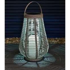 Solar Powered Lantern - Grey Large