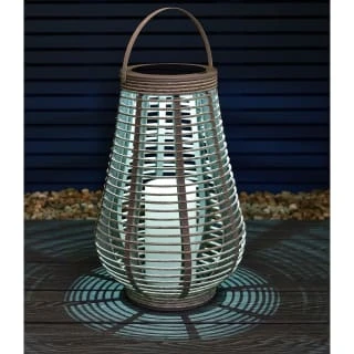 Solar Powered Lantern - Grey Large 3 Solar Powered Lantern - Grey Large