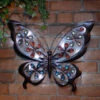 Solar Powered Metal Jewelled Butterfly Wall Art 1 Solar Powered Metal Jewelled Butterfly Wall Art -Garden Furniture 379433 solar powered metal jewelled butterfly wall art cool white leds 2
