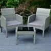 Sorrento Armchair Bistro Set 3pc 2 Sorrento Armchair Bistro Set 3pc -Garden Furniture 379445 sorrento 3 piece armchair bistro set