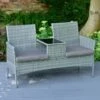 Sorrento Rattan Effect Tete-a-Tete 1 Sorrento Rattan Effect Tete-a-Tete -Garden Furniture 379454 sorrento ratten effect tete a tete set
