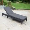 Bali Multi Position Lounger - Black