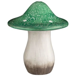 B&M Ceramic Mushroom Ornament - Green 3 B&M Ceramic Mushroom Ornament - Green
