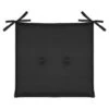 Luxury Seat Pads - Black 2pk -Garden Furniture 379539 2pk shower resistant seat pads black