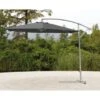 Deluxe Hanging Parasol 3m - Grey 2 Deluxe Hanging Parasol 3m - Grey -Garden Furniture 379783 deluxe 3m grey hanging parasol