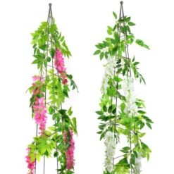 B&M Artificial Wisteria Garland 180cm - Pink 12 B&M Artificial Wisteria Garland 180cm - Pink -Garden Furniture 379981 180cm artificial wisteria garland main